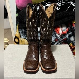 Ferrini women’s alligator belly print western boot